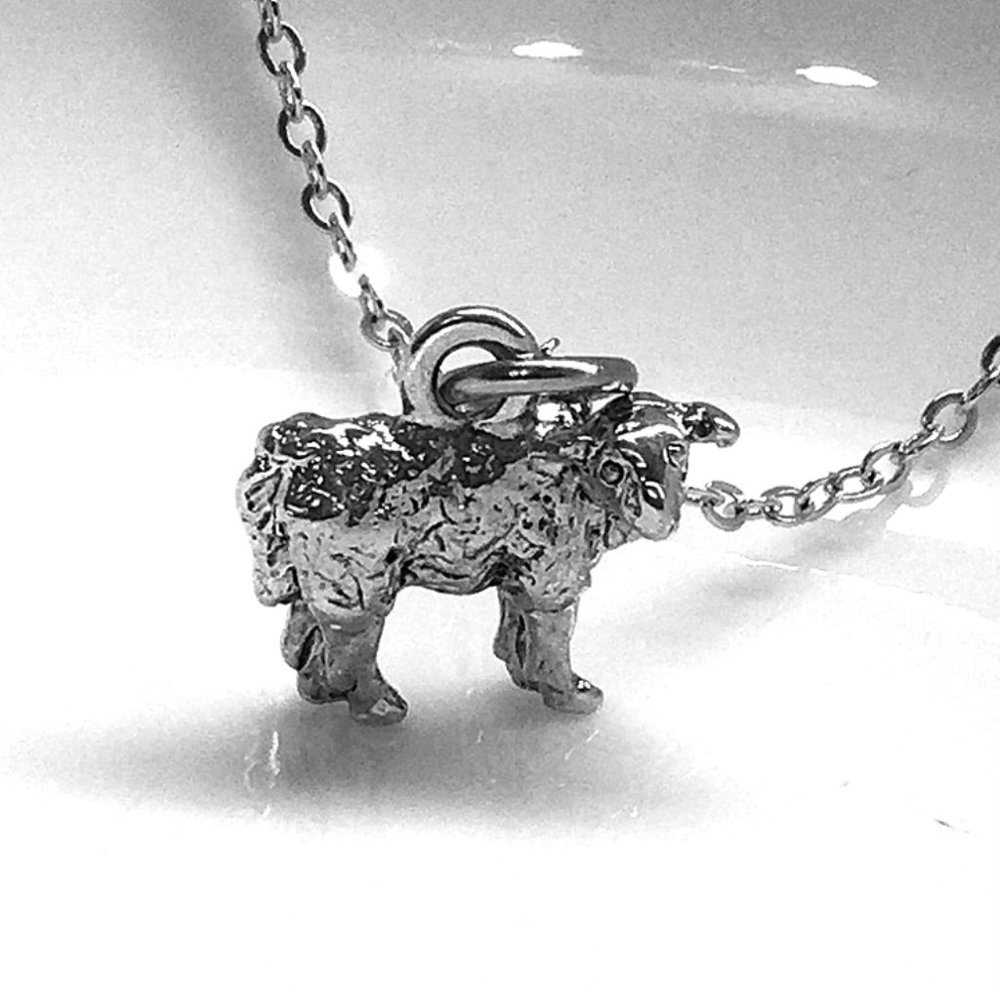 Miniature Sheep Charm Necklace